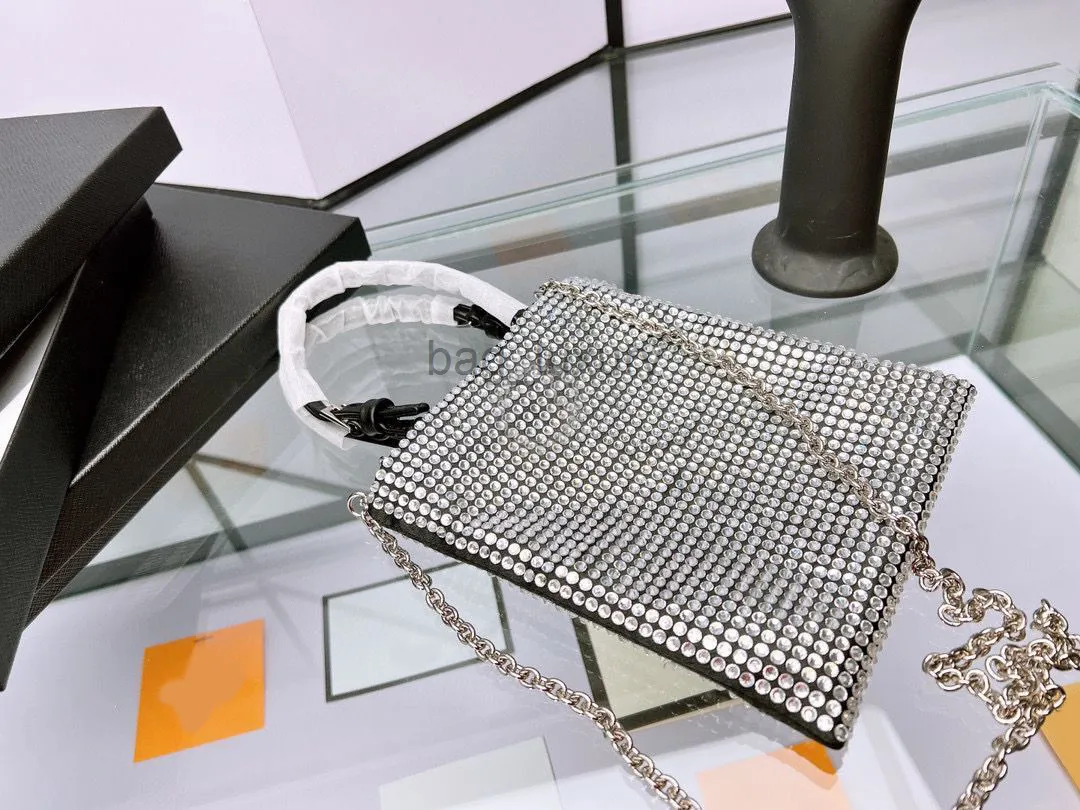 Diamond Shopping Chain Bag Designer Påsar Totes Single Mini Handväska handväska lyxigt läder mode korsbodi axel högkvalitativ kvinnor stora