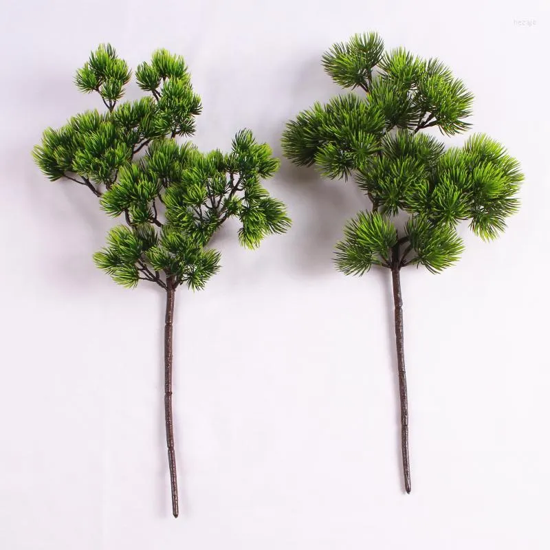 Fiori decorativi pianta artificiale Piccolo pino mini simulazione di Natale rami foglie Bonsai Accessori floreali piante