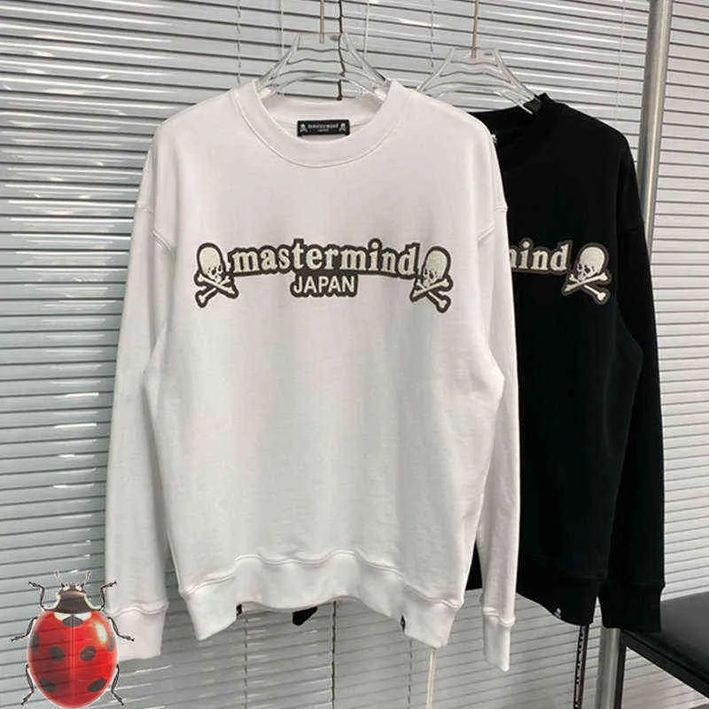 Sweats à capuche pour hommes MASTERMIND Skulls Puff Print Sweats Crewneck Hommes Femmes Oversize Hiver Automne Coton À Capuche JAPAN MMJ T220901