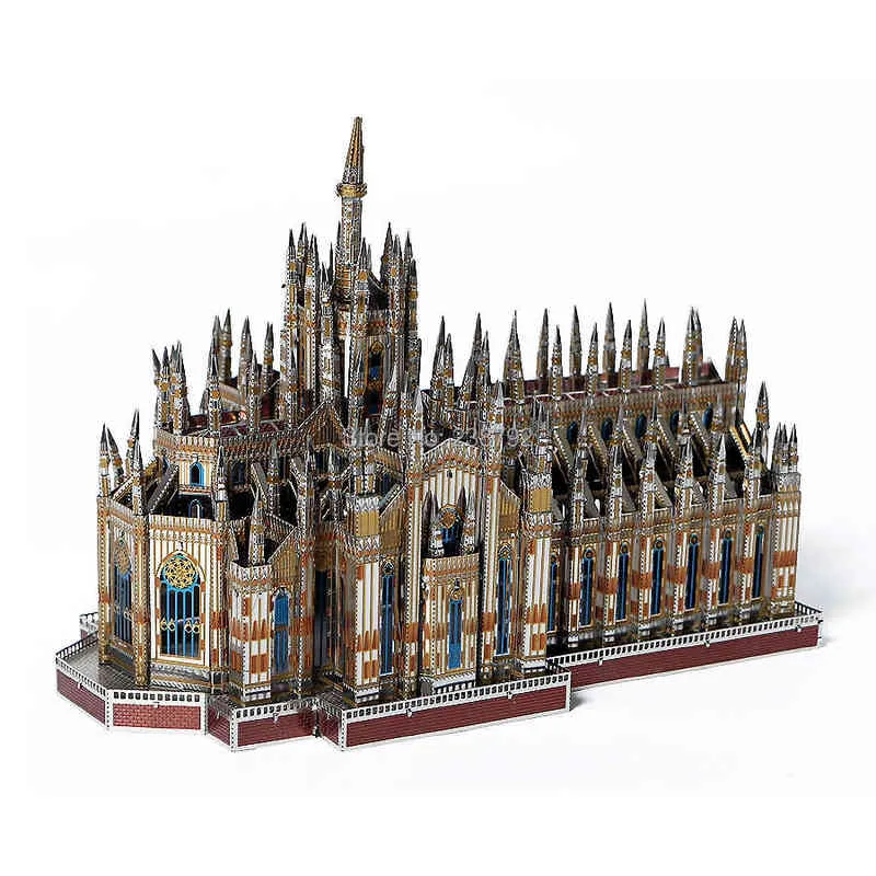 Blocchi 3D Puzzle In Metallo Duomo Di Milano 255 Pezzi Duomo Di Milano  Modello Di Edificio Kit Fai Da Te 3D Taglio Laser Puzzle Giocattoli Bambini  E Adulti T220905 Da 31,61 €