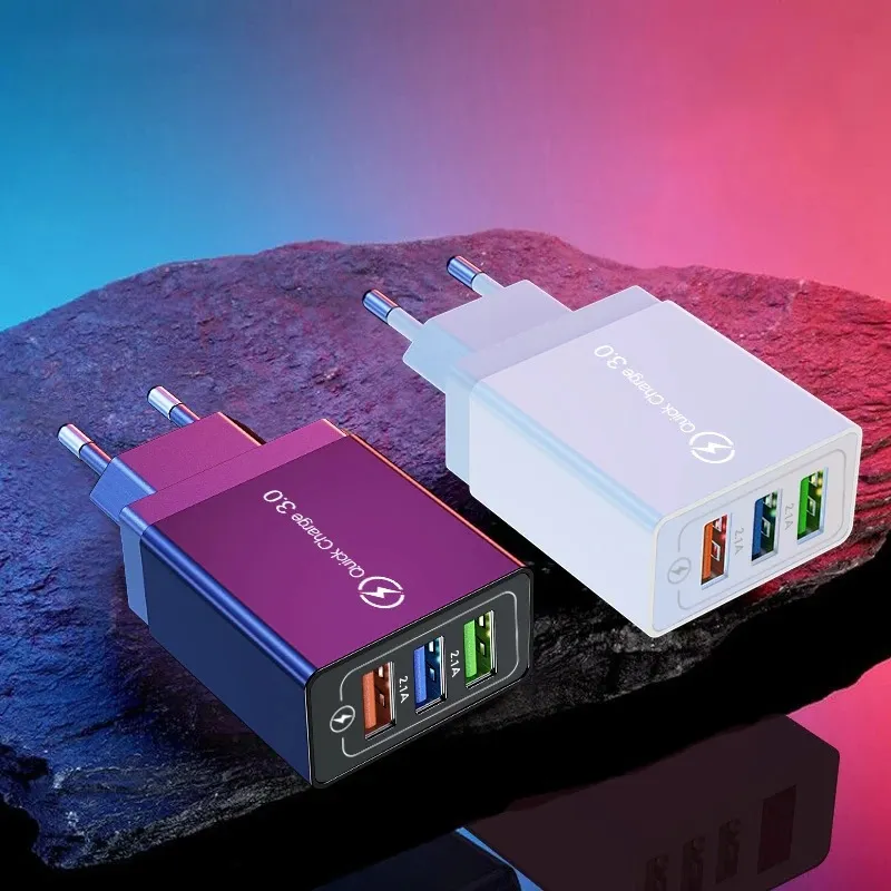 3 USB telefon komórkowy ładowarki do domu multi-port ładowarka do tabletu ładowania iPhone'a 14 13 pro max samsung lg