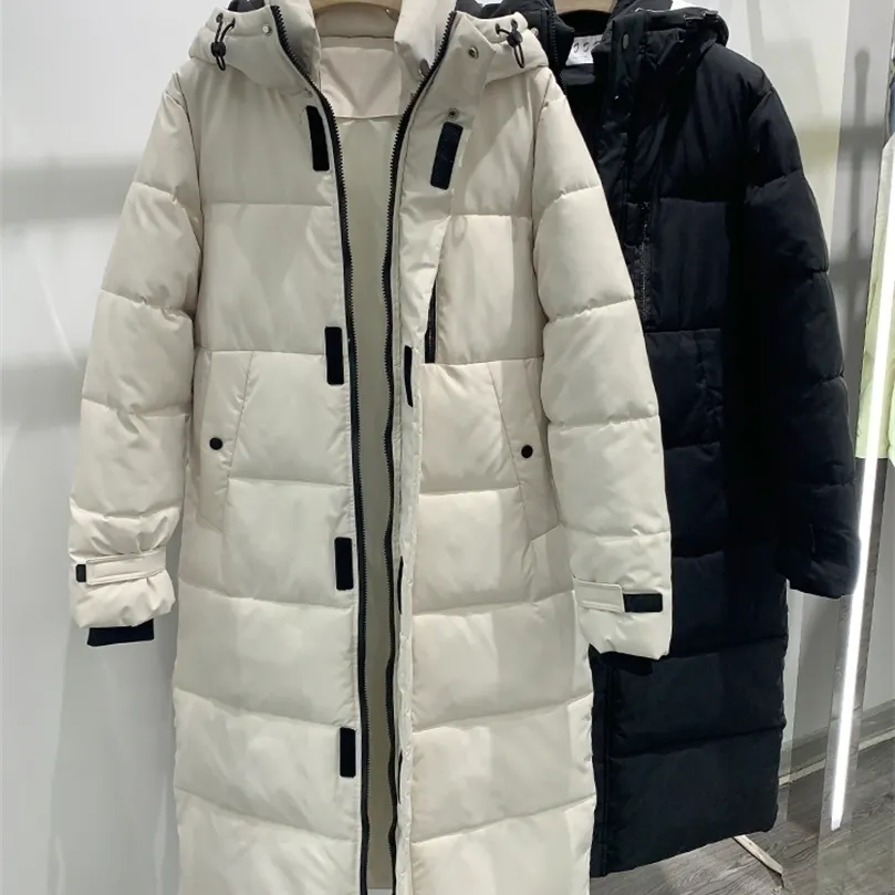 Womens Down Parkas Long Prakas para mulheres casacos de inverno e jaqueta xlong 220902