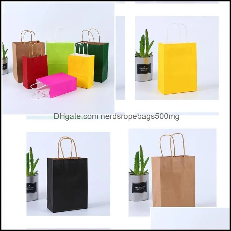 Wholesale Packing Paper Shop Bags Kraft Paper Mtifunction High Quality