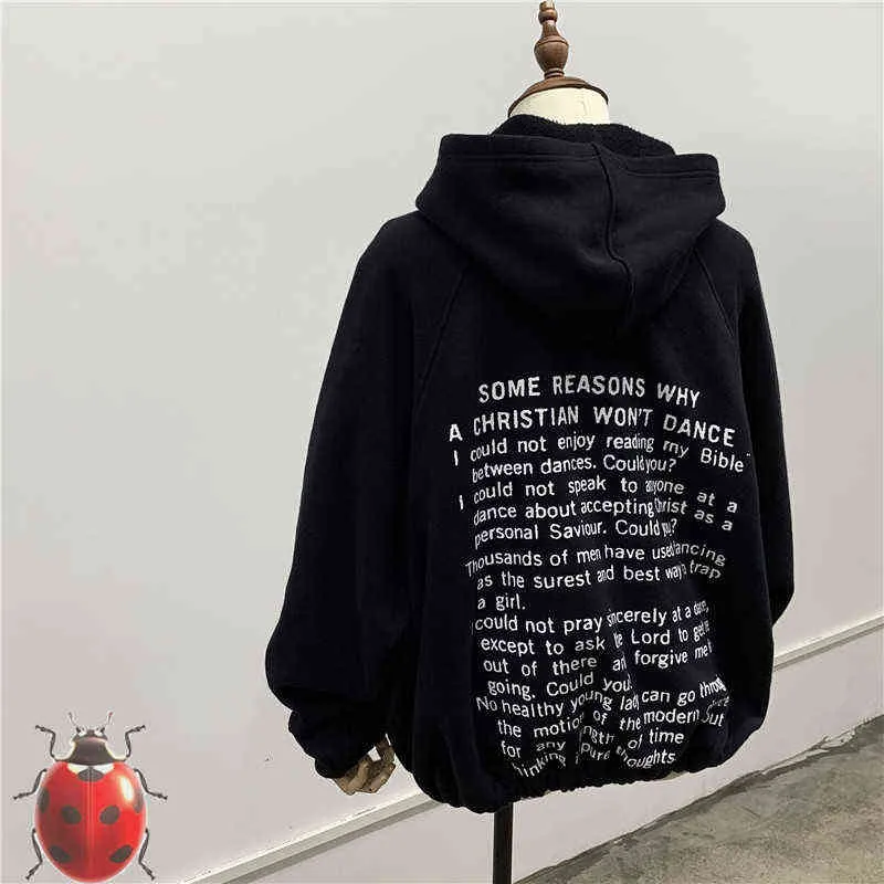 Männer Hoodies Sweatshirts Strickjacke Reißverschluss ERD Kreuz Hoodies Jacke Männer Frauen Hohe Qualität Zurück Voller Buchstabe Text Drucken Grafik Pullover Sweatshirts T220901