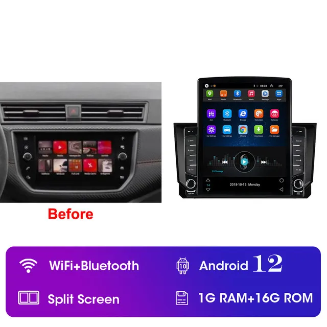 Autoradio pour VW 2 DIN, 7 Pouces Autoradio avec Écran Tactile,  Bluetooth/GPS Navigateur/Caméra de Recul Voiture pour VW Skoda Passat Touran  Golf : : High-Tech