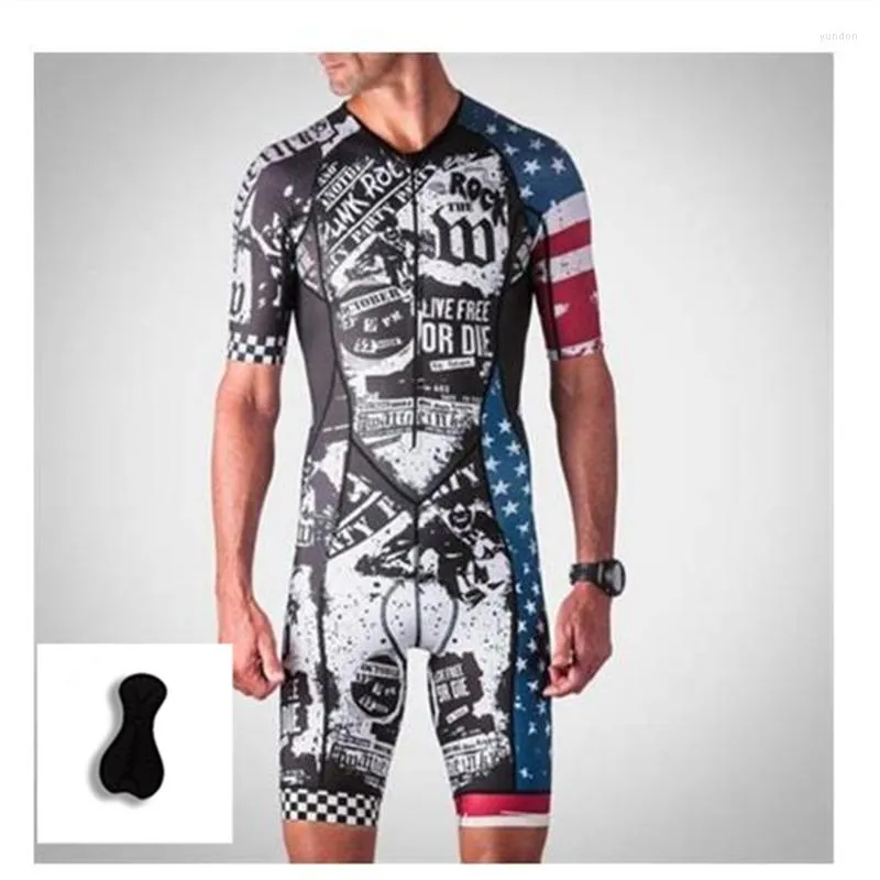 Ensembles de course 2022 personnalisé respirant manches courtes conception Tri vêtements Sublimation Triathlon costume vélo route Sport vêtements