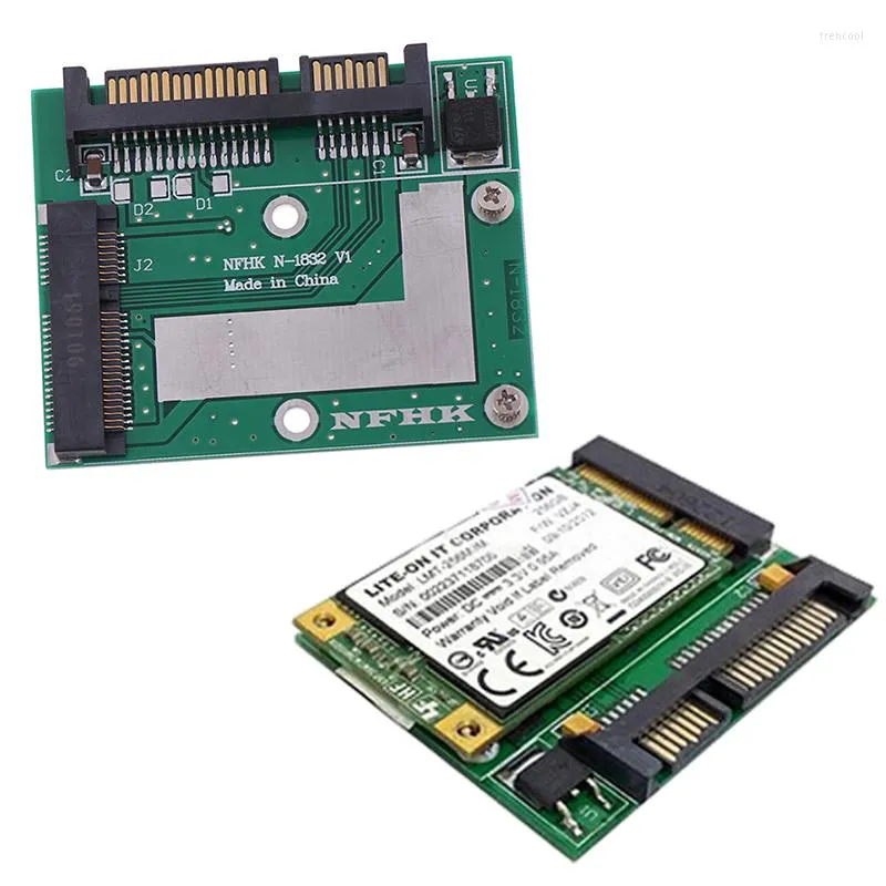 Kable komputerowe MSATA SSD do 2,5 '' SATA 6.0GPS Adapter Converter Module Module Mini PCIE Hurtowe 2022