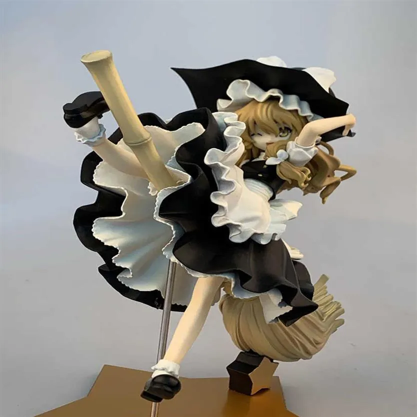 애니메이션 Aniplex Touhou 프로젝트 Kirisame Marisa PVC 액션 피겨 장난감 모델 인형 장난감 섹시한 소녀 그림 컬렉션 장난감 선물 Y0726233Q