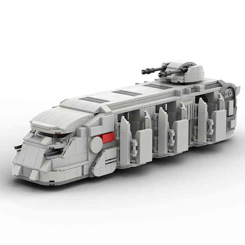 Blocks Blocks MOC Space Wars Imperial Soldiers Troop Transporte Car Building Blocks Kit Carrier Modelo de veículo Toys Para crianças Presentes de aniversário T220901