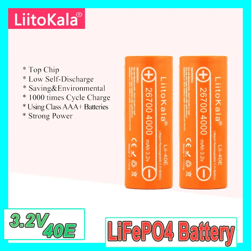 DHgate.com:High-Capacity LiFePO4 26700 Rechargeable Battery - 4000mAh 3 ...