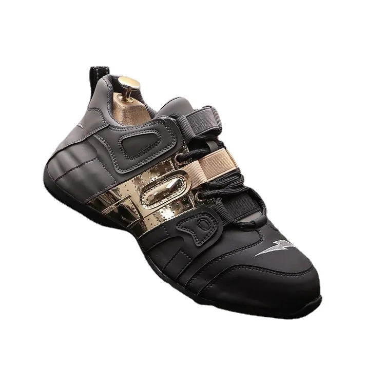 Trend Men Men Sapatos de noiva de cano alto estilo britânico masculino esportes de trabalho respirável esportes ao ar livre Spring-up panotes de caminhada casual de direção