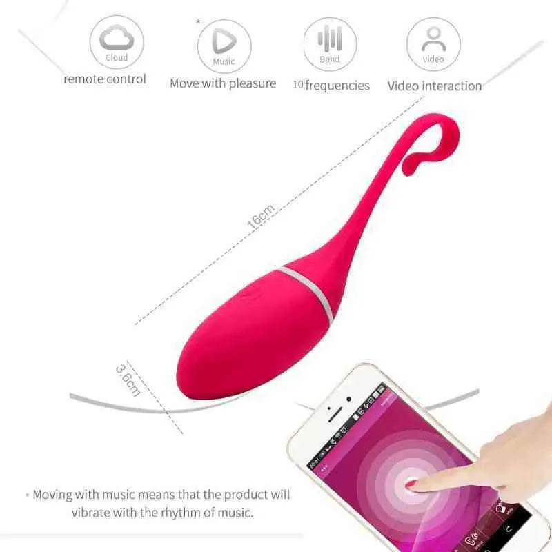 Nxy Eggs App Vibromasseur de contrôle sans fil Bluetooth Usb Vibromasseurs de saut vibrants Ke