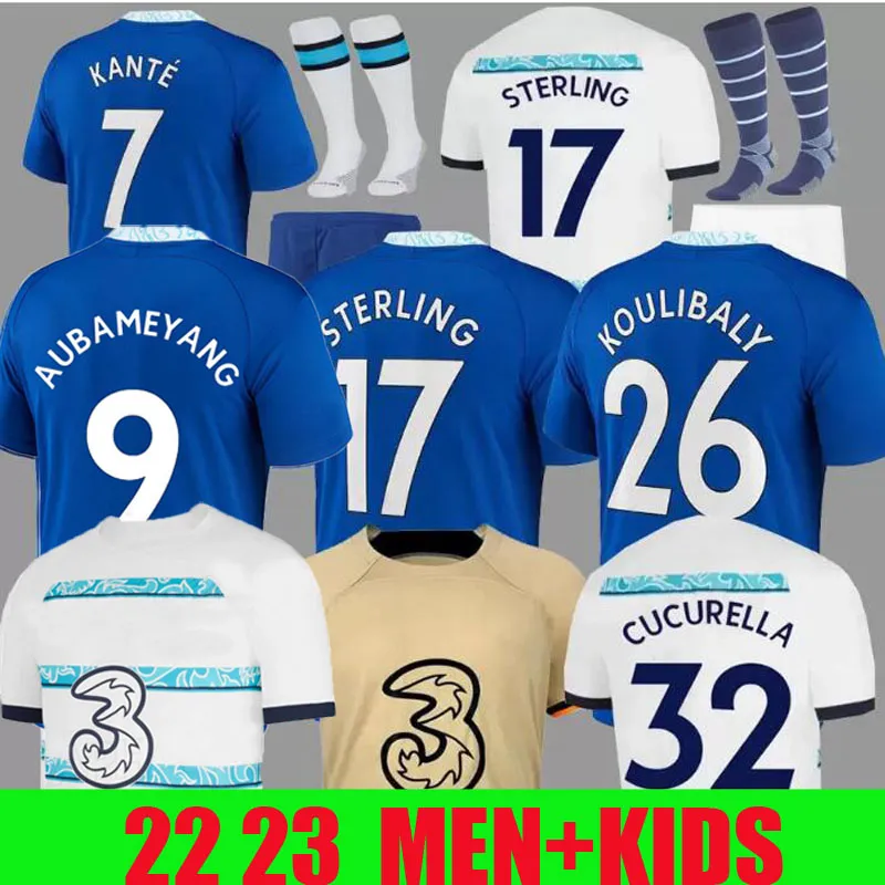 22 23 CFC Sterling Soccer Jerseys Fofana Mount Koulibaly Havertz Ziyech 2022 2023 Pulisic Long Sleeve Women Football Shirt Kante Men Kids Set Kits Uniform 3XL 4XL