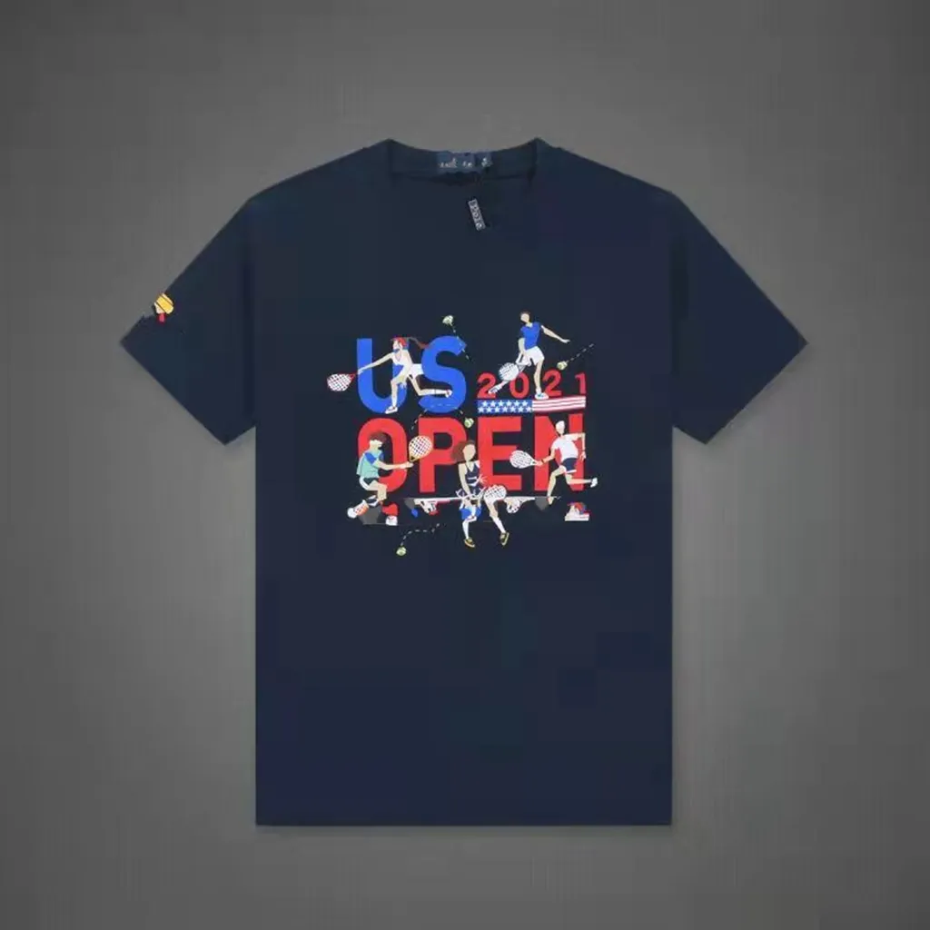 Hurtownia 2244 Summer Nowe koszulki polo europejskie i amerykańskie krótkie rękawy męskie CasualColorblock Bawełna Duży rozmiar haftowane mody T-shirty S-2xl