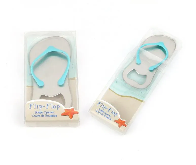 Personalized Flip Flop Bottle Opener Favors Customized Wedding Present Custom Printing Bottle Openers in Gift Box SN4842