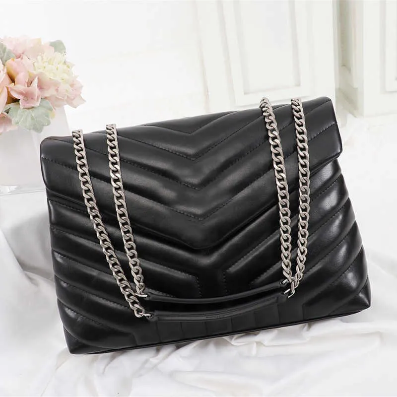 Designer luxury handbags purses square shoulder bags real leather women