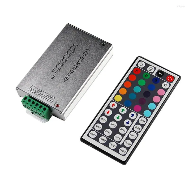 Controllers LED Controller 24/44 Keys IR RGB Controler Remote Dimmer DC12V 144W f￶r SMD 3528 10M-20M Strip