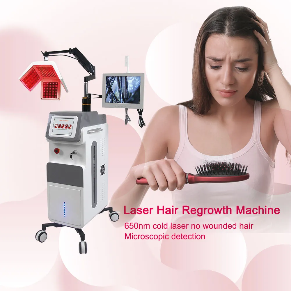 Produit de croissance et de perte de cheveux, traitement Anti-cheveux, Machine de soins du cuir chevelu, thérapie à la lumière Laser à Diode, équipement de beauté, Stimulation