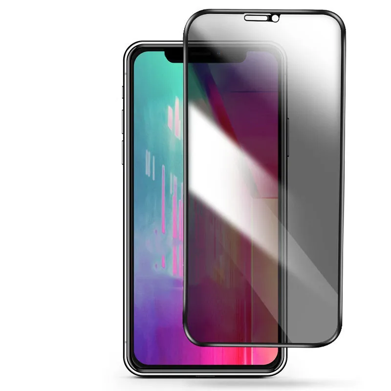 Gehärtete Glasschutzfolien für iPhone 11 12 13 14/pro/max/promax/xr/xs/6 7 8/Plus Sicherheit, kein Fingerabdruck, Anti-Peeping-Privatsphäre-Displayschutz