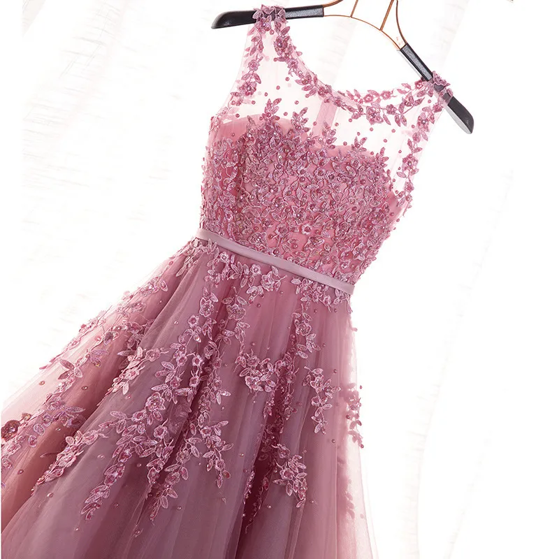 2023 graduation dresses Pink Color Girl Graduation Party Dresses, Newest Strapless Long Prom  Dresses, A-line 2023 Prom Dresses main image 0