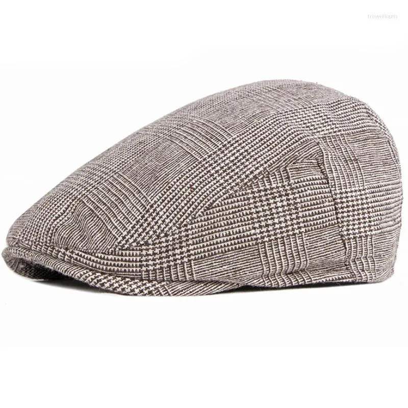 Bérets femmes hommes chapeaux béret casquettes noir chevrons Sboy Baker Boy Tweed casquette plate hommes chapeau printemps automne Boinas