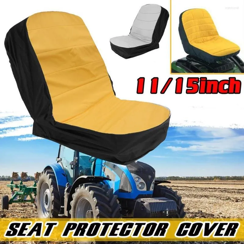 Capas de assento de carro 11/15 polegadas Mesh respirável Pad para fortes grãos de veículos agrícolas Casos de cortadores de cortadores de cortadores Bolsões