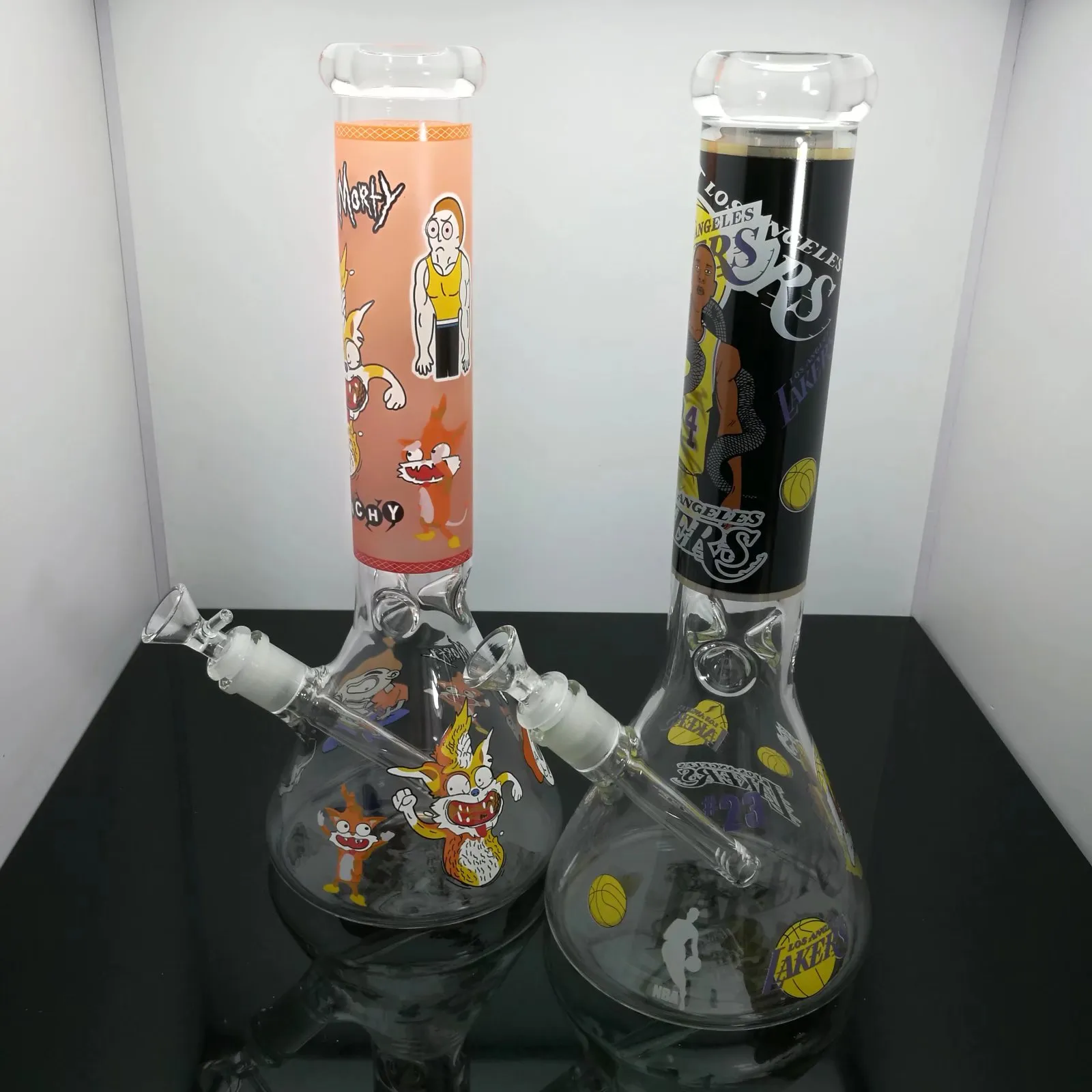 new Double crystal glass pot Wholesale Glass Bongs Accessories, Glass Water Pipe Smoking, Free Shipping