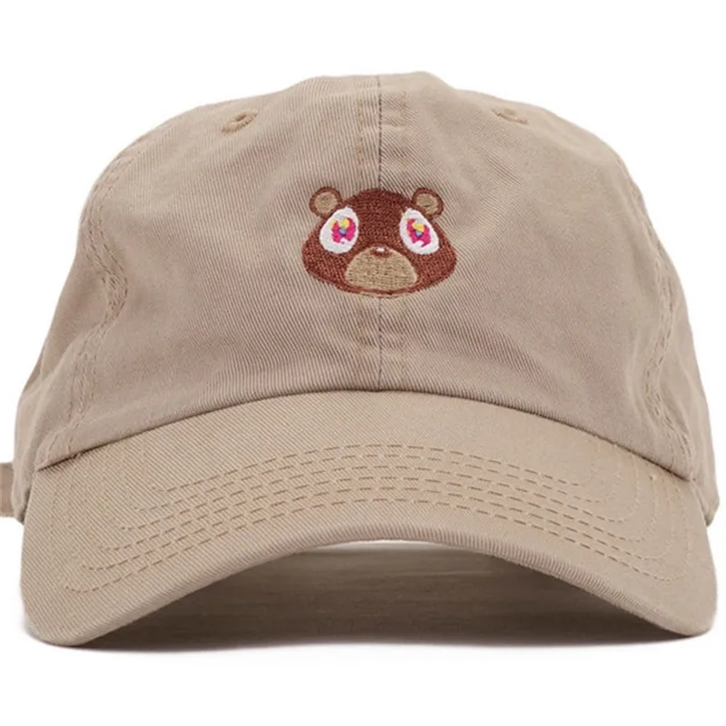 Top Kapaklar Baba Şapka Kanye West Ye Bear Beyzbol Şapkası Moda Yaz Erkek Kadın Snapback Unisex Özel Yayın Hip Hop Sıcak Tarzı Şapkalar