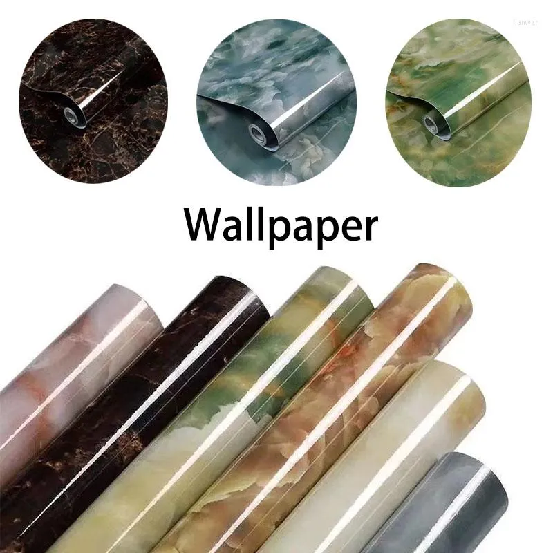 Adesivos de janela, papel de parede impermeável e à prova de óleo, adesivo de parede de mármore auto-adesivo para mesa de mesa de mesa de mesa de mesa