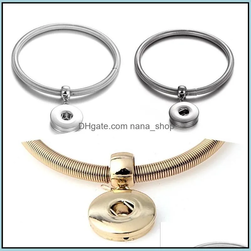 Bedelarmbanden Noosa snap armband sieraden ronde elastische gemberknoppen charme armband fit diy snaps klassieke drop de dhseller2010 dhblx