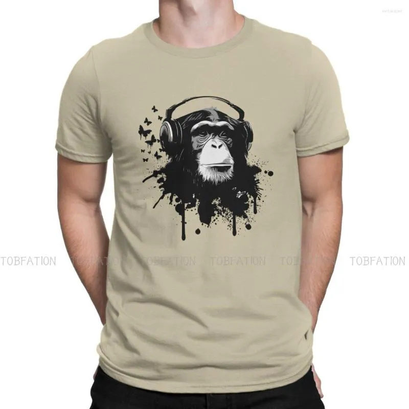Мужские рубашки для обезьяны бизнес -бизнес особенный футболка музыка высокий качество дизайна идея подарка рубашка Ofertas