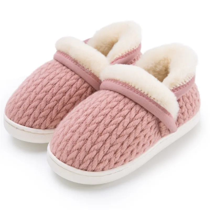 Slipper Baby обувь зимние тапочки теплые малыш дети, девочки, девочки, дети мягкая подошва хлопковые туфли против скольжения 220902