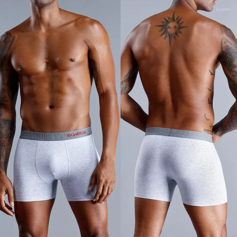 Mutande 4 pezzi di marca boxer di cotone intimo uomo mutandine da uomo solide set boxer sexy interno maschile mutande regalo pantaloncini