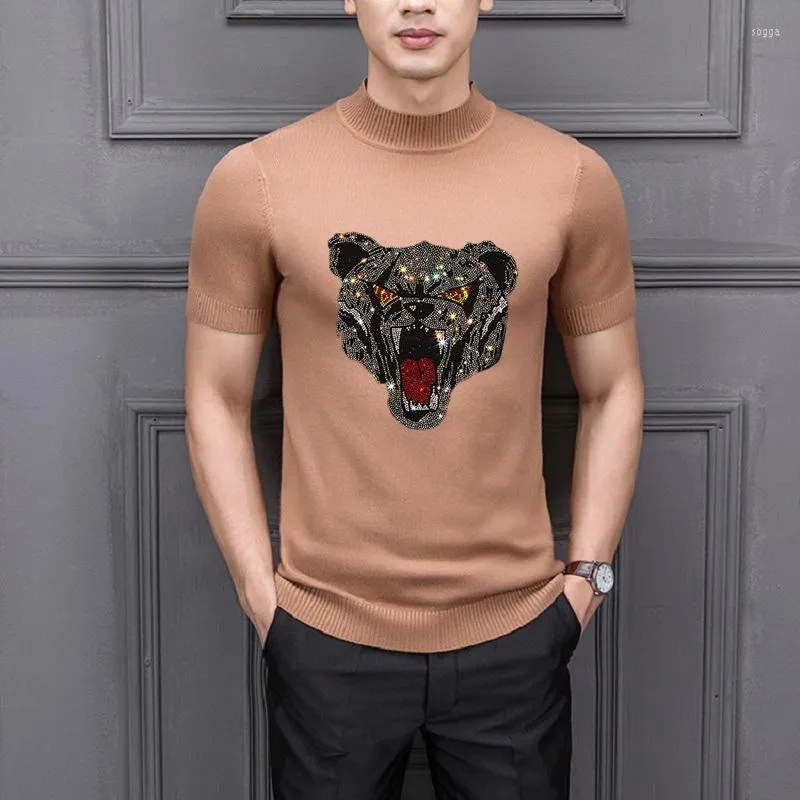 Мужские рубашки Summer Simple Men's Sweater Style Style Pellover Cashmere одежда мода вязаная ткань Slim