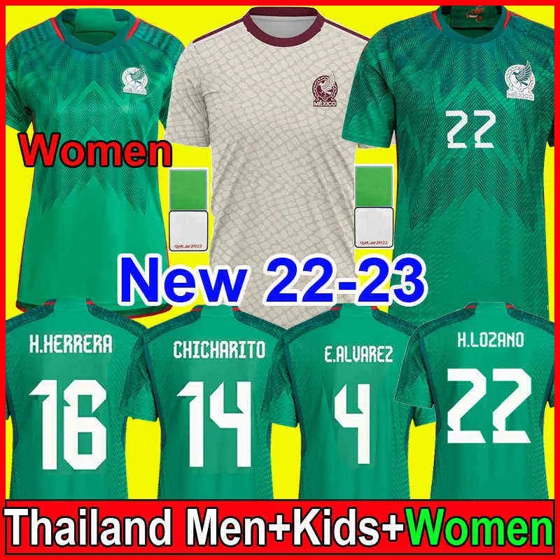 New T Shirts 2022 2023 Mexico Soccer Jersey Fans Player World H.LOSANO