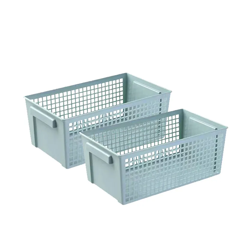 Desktop storage basket Hollow Plastic Fectangle Housekeeping Organization