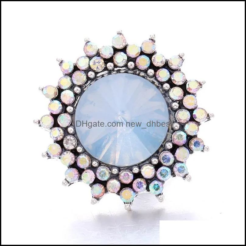 Chiusure Ganci Strass all'ingrosso a forma di sole 18 mm Chiusura con bottone a pressione Ciondoli in metallo per scatti Risultati di gioielli Fornitori D Dhseller2010 Dhtpf