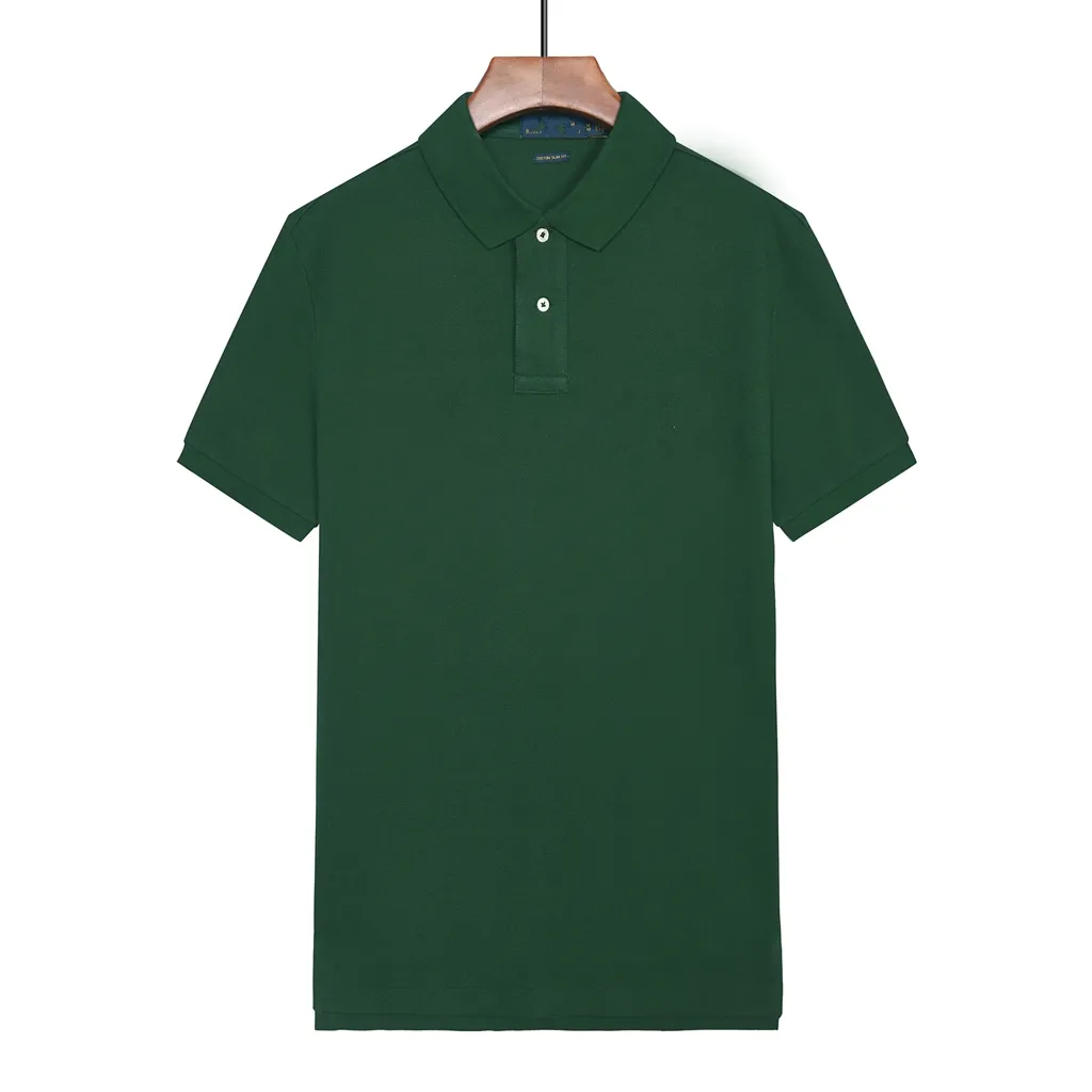 Vente en gros 2058 Été Nouveaux Polos Chemises à manches courtes pour hommes européens et américains Casual Colorblock Coton Grande Taille T-shirts de mode brodés S-2XL