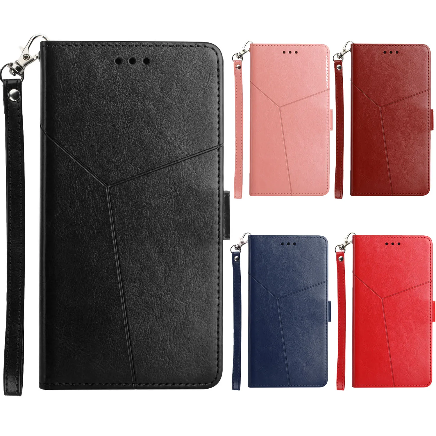 Wallet -hoesjes voor iPhone 13 14 12 Pro Max XR Flip Cover magnetische sluiting