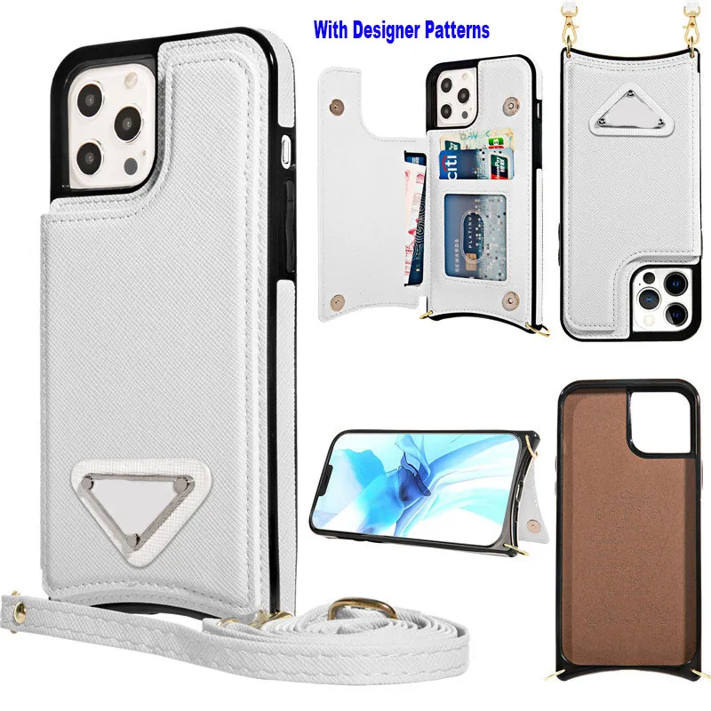 Luxe ontwerper Classic Pattern Cases voor iPhone 13 Pro Max Pu Leather Wallets IP 12 11 14 max Cover Premium magnetische flip retro schokbestendige bumperkaart slot telefoonhoes