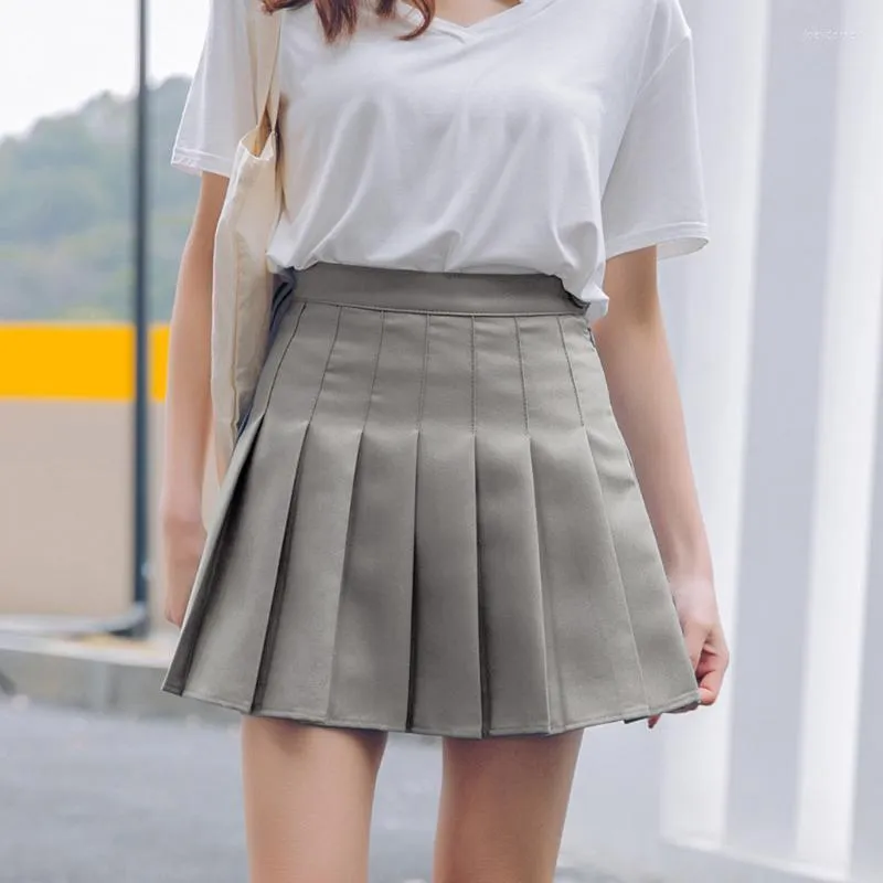 Spódnice Kobiety moda letnia wysoka plisowana spódnica wiatr cosplay kawaii mini szczupły tenis