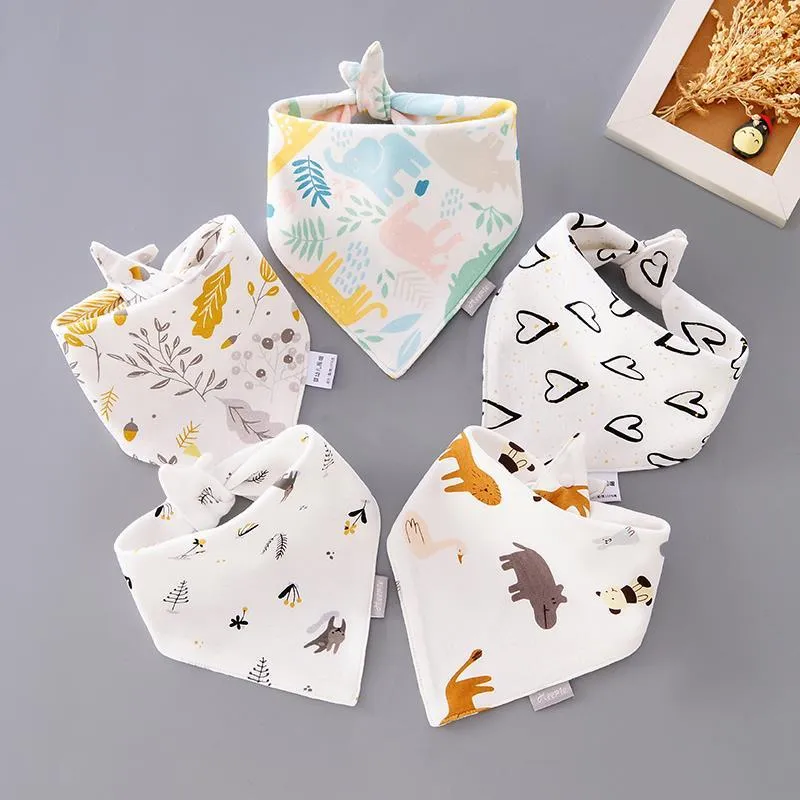 Accessoires pour cheveux 39 Styles Bébé Bandana Bavoirs Triangle Burp Chiffons Alimentation Coton Pour Garçons Filles Unisexe Infant Drool