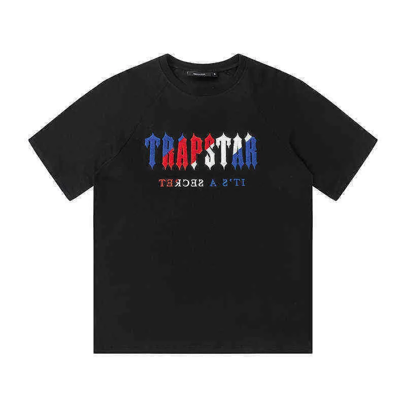 Trapstar Męskie koszulki Trackaty europejskie i amerykańskie odzież sportowa wysokiej jakości pary Trapstars Tshirt and Shorts Factory Direct Sal C11