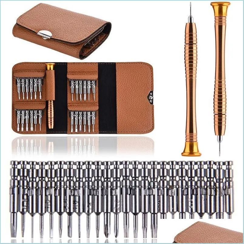 Common Tools Mini Precision Screwdriver Set 25 In 1 Electronic Torx Opening Repair Tools Kit For Phone Camera Watch Tabl Homeindustry Dhaxm