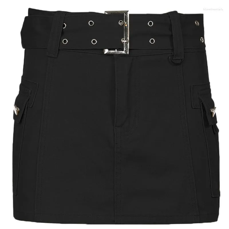 Women's 2024 Sexy Low Waist Bodycon Mini Denim Skirt With Pockets