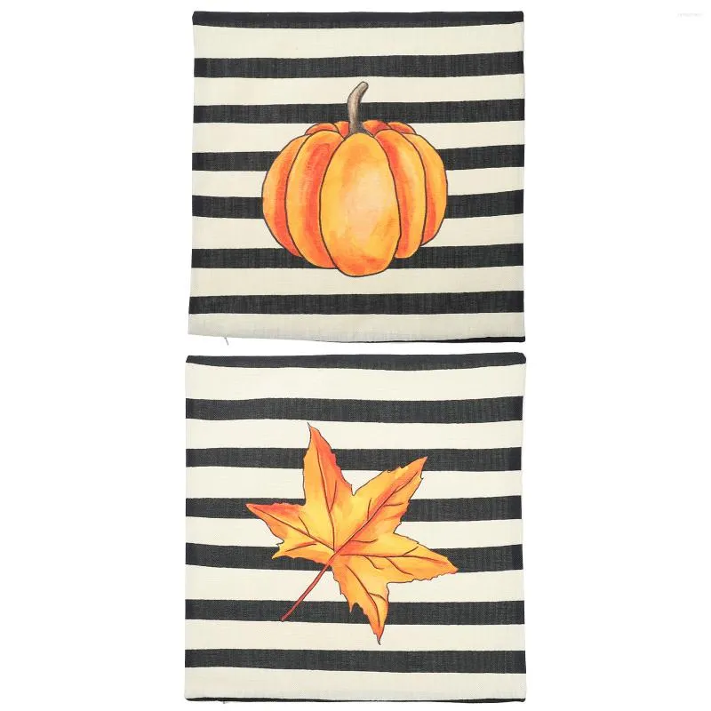 Pillow 2pcs Decorative Pillowcases Thanksgiving Pumpkin Printed Covers For Gift Festival Shop