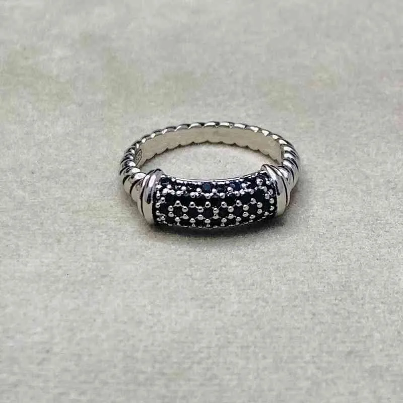 Fashion Jewelry Designer Diamond Black White Ring Rings Diamond Womens Mens High Quality Platinum Plated273S