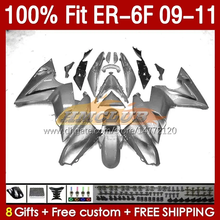 OEM Fairings Kit for Kawasaki Ninja 650r Er 6 F 650 R Er6f 09 10 11 Body 149No.26 ER-6 F ER 6F ER-6F ER6 F 2009 2010 2011 650-R 09-11 Fairing Fairing Glossy Glostery