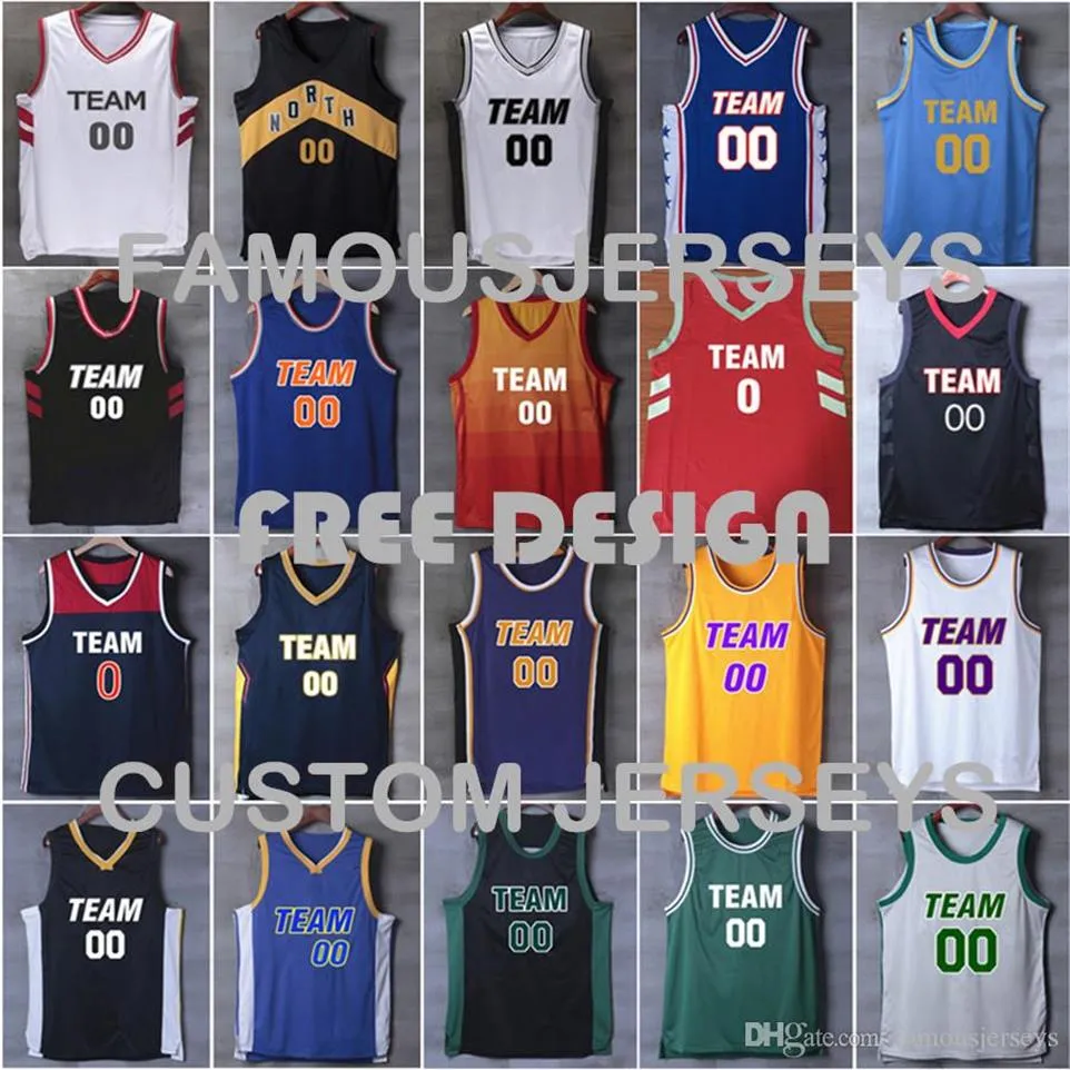 모든 스티치 농구 유니폼 커스텀 남자 선수 자수 프리미어 유니폼 클래식 게임 유니폼 디자이너 Jersey XXS-6XL292K