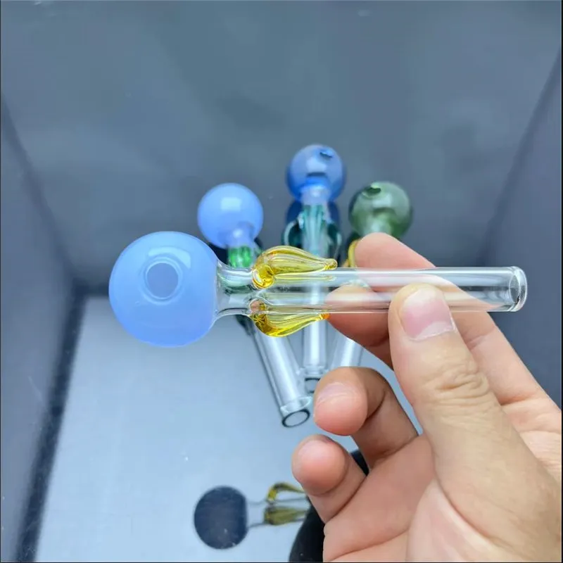 Glass pipe Oil Burner bong hookah Smoking New color leaf color bubble glass direct cooker